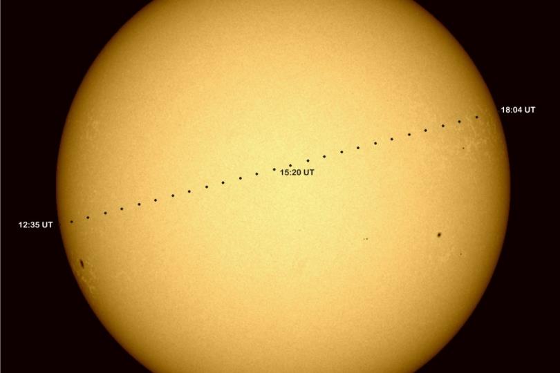 كوكب عطارد يعبر أمام الشمس يوم 11 نوفمبر 2019